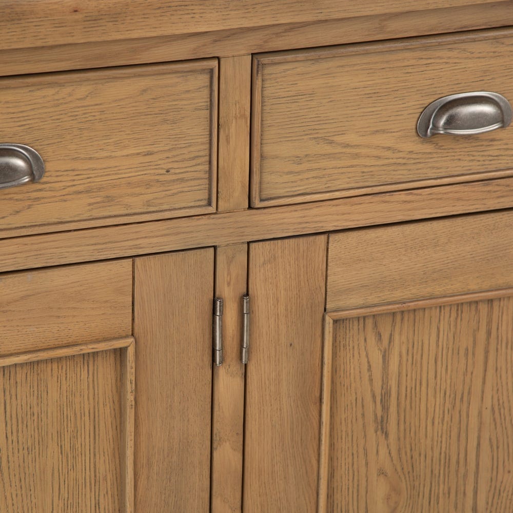 Wessex Smoked Oak Extra Large 4 Door Sideboard