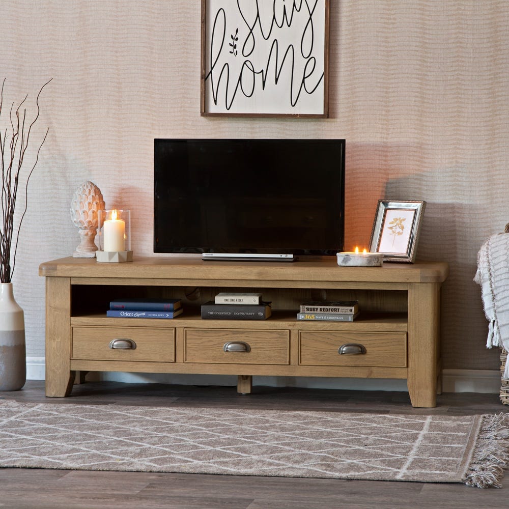 Wessex Smoked Oak Large TV Unit