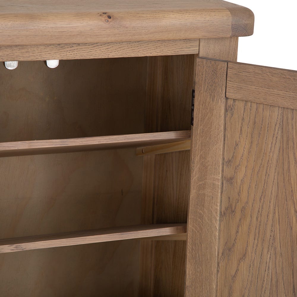 Wessex Smoked Oak Shoe Cupboard