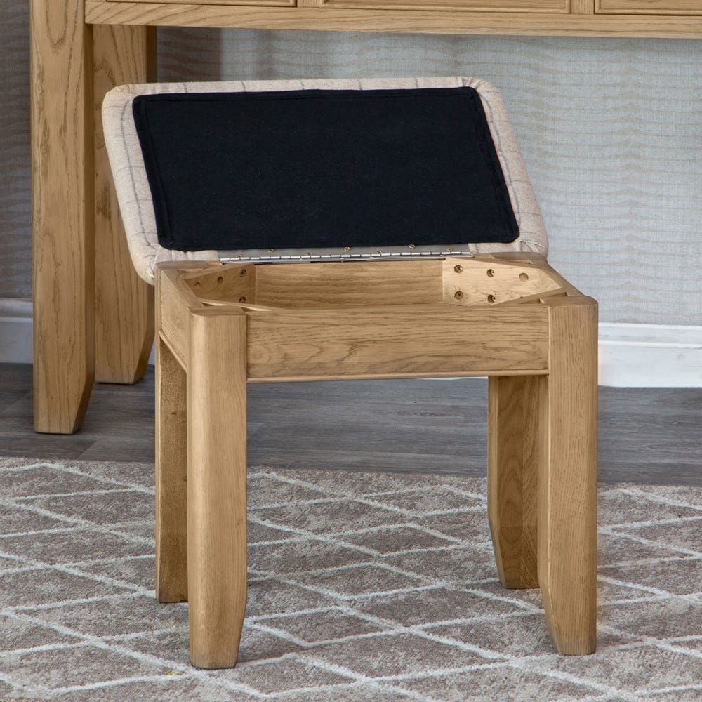 Wessex Smoked Oak Stool