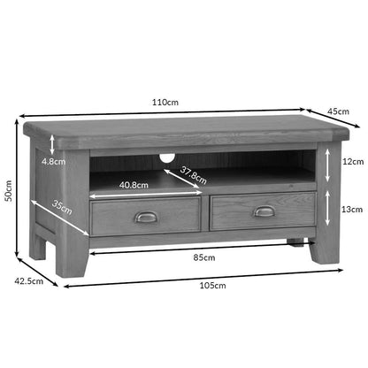 Wessex Smoked Oak TV Unit