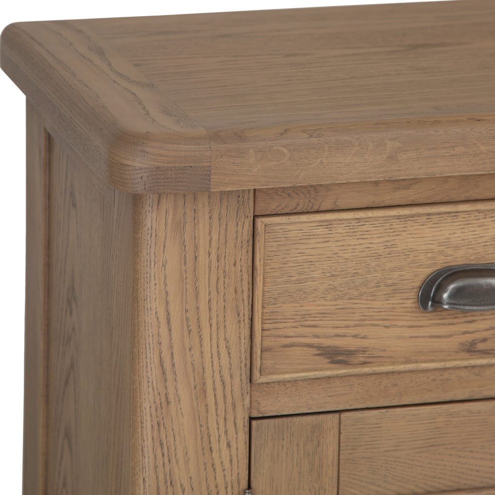 Wessex Smoked Oak Large Sideboard Wine Rack