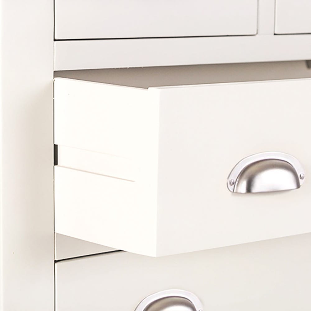 Hampshire Ivory Painted Oak 2 Over 4 Chest
