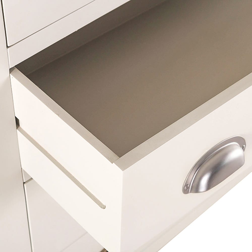 Hampshire Ivory Painted Oak 2 Over 4 Chest