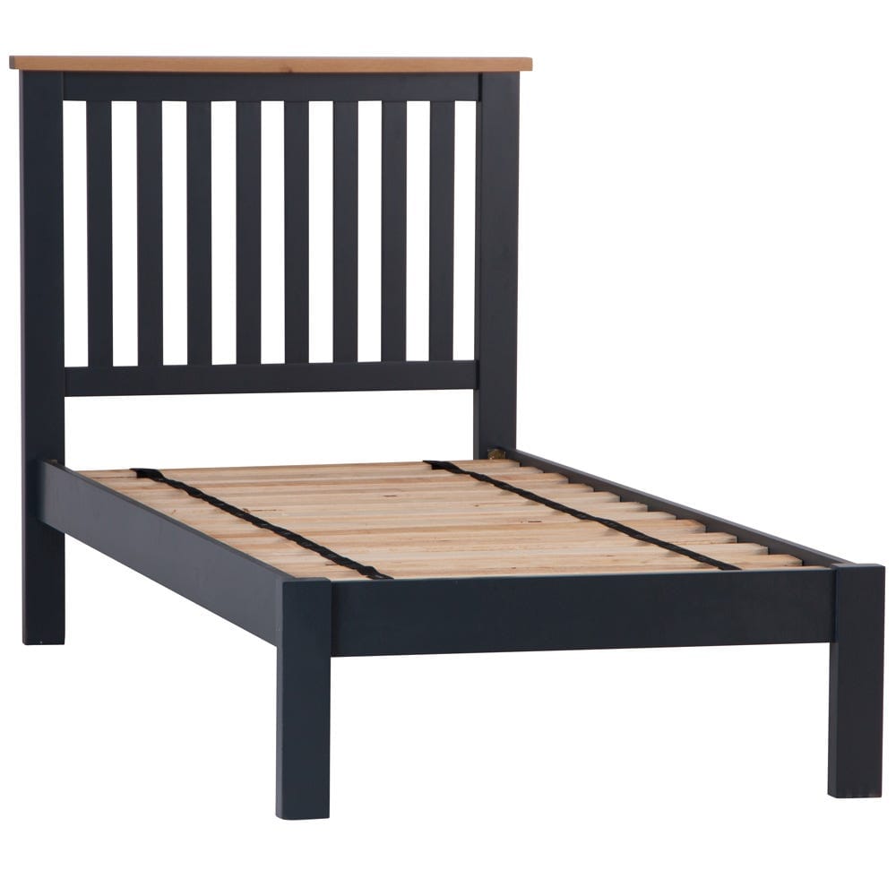 Salisbury Blue Painted Oak Single Bed Frame