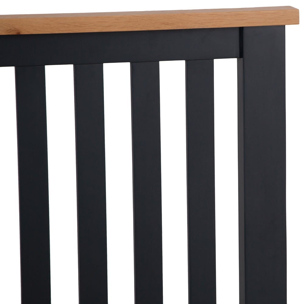 Salisbury Blue Painted Oak Single Bed Frame