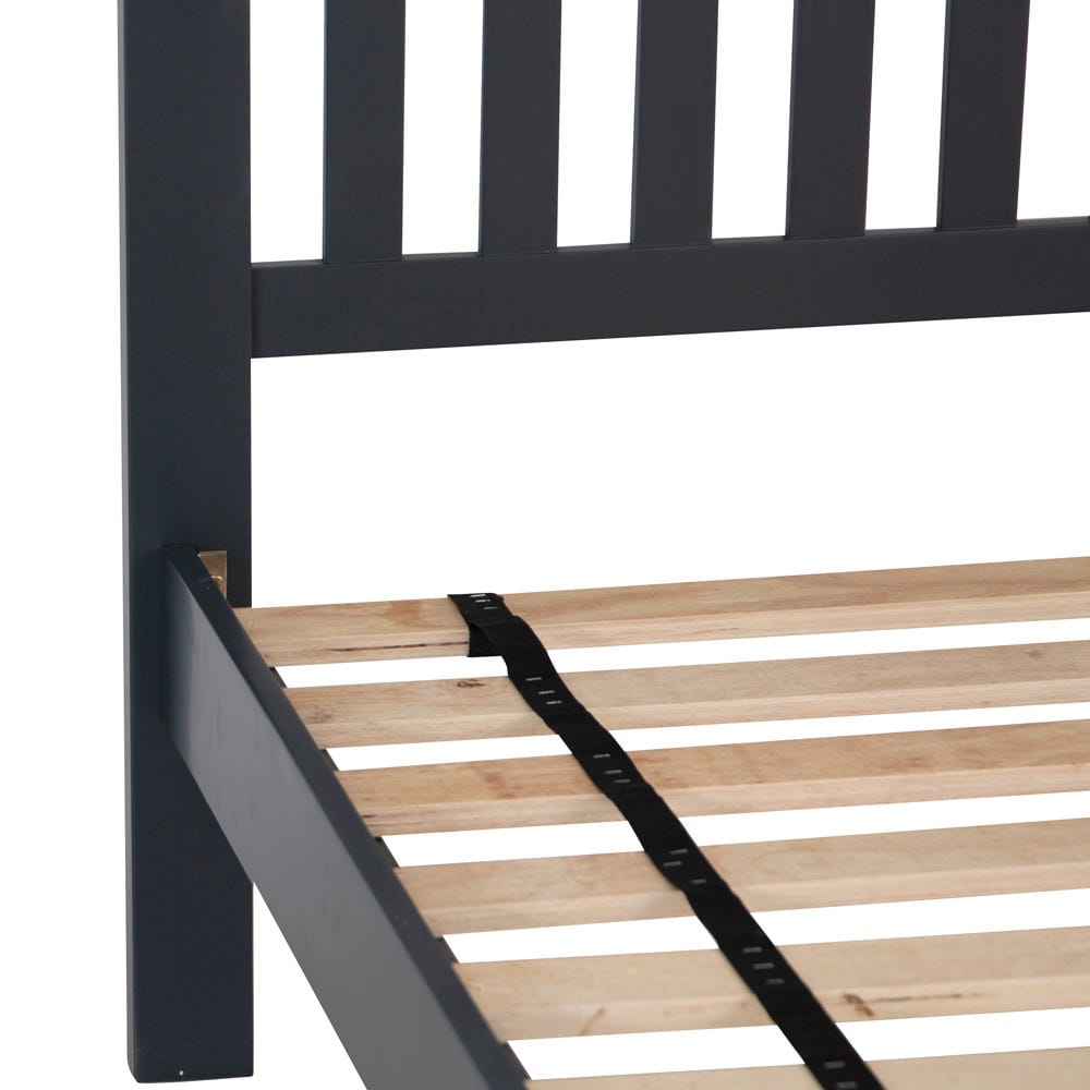 Salisbury Blue Painted Oak Single Bed Frame