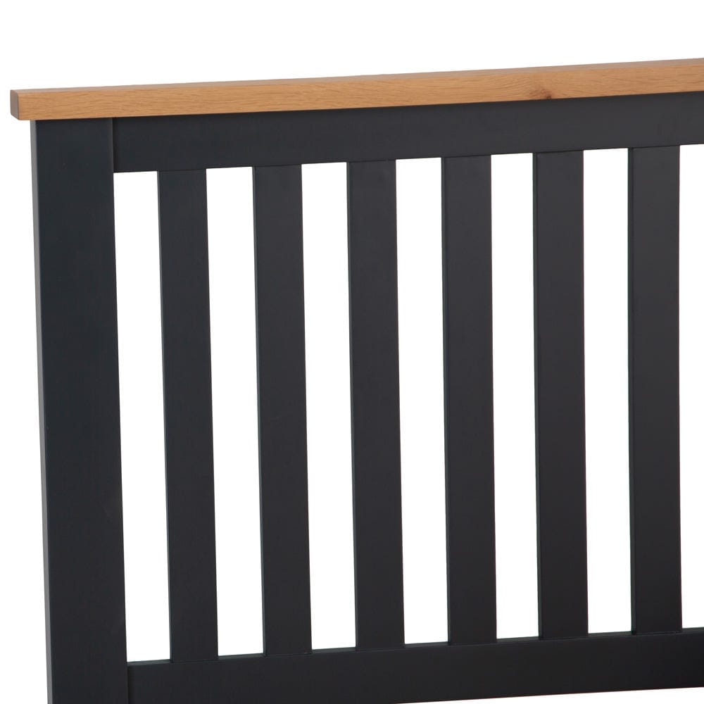 Salisbury Blue Painted Oak Single Bed Frame