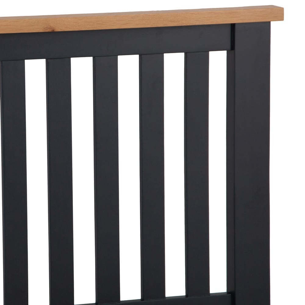 Salisbury Blue Painted Oak Single Bed Frame