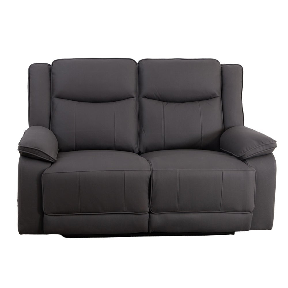Milan Mocha Power Recliner 2 Seater Sofa - The Furniture Warehouse