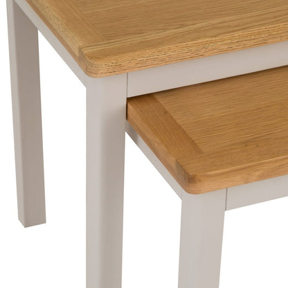 Rutland Painted Oak Nest of 2 Tables
