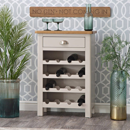 Rutland Painted Oak Wine Cabinet