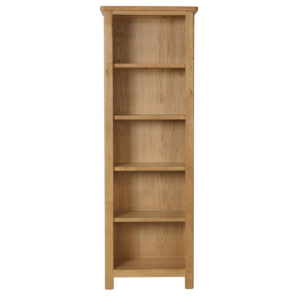 Rutland Oak Tall Narrow Bookcase