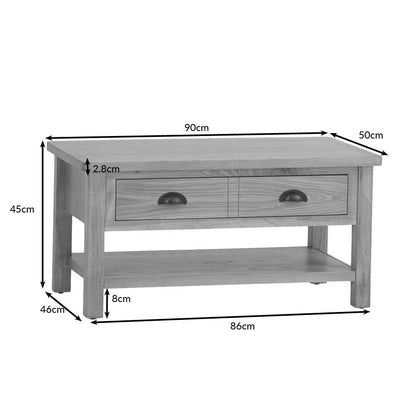 Rutland Oak Large Coffee Table