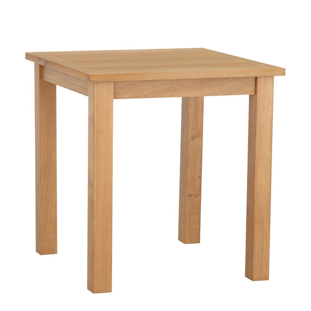 Rutland Oak Square Fixed Top Dining Table