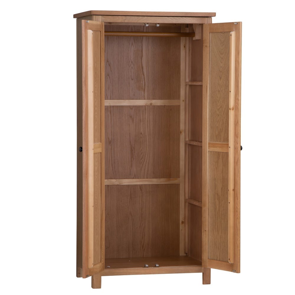 Rutland Oak Double Wardrobe