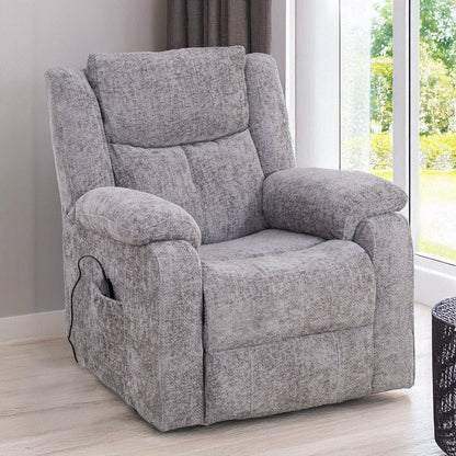 Rome Nickel Lift &amp; Tilt Armchair - The Furniture Warehouse
