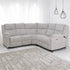 Rome Silver Power Corner Sofa with Console - The Furniture Warehouse