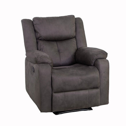 Rome Steel Manual Recliner Armchair - The Furniture Warehouse