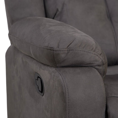 Rome Steel Manual Recliner Armchair - The Furniture Warehouse