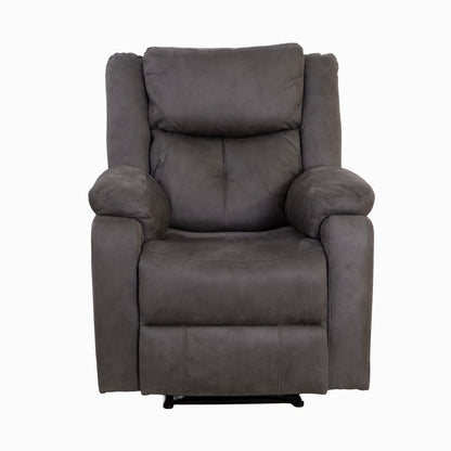 Rome Steel Manual Recliner Armchair - The Furniture Warehouse