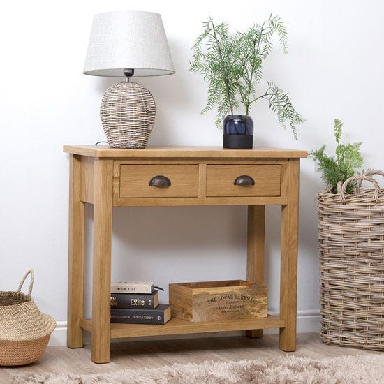 Rutland Oak Console Table