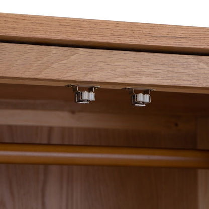 Rutland Oak Double Wardrobe - The Furniture Warehouse