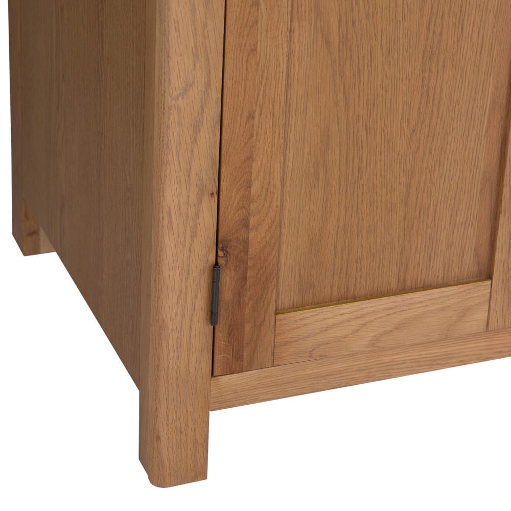 Rutland Oak Double Wardrobe - The Furniture Warehouse