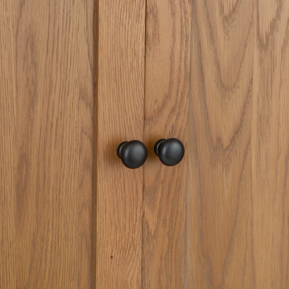 Rutland Oak Double Wardrobe - The Furniture Warehouse