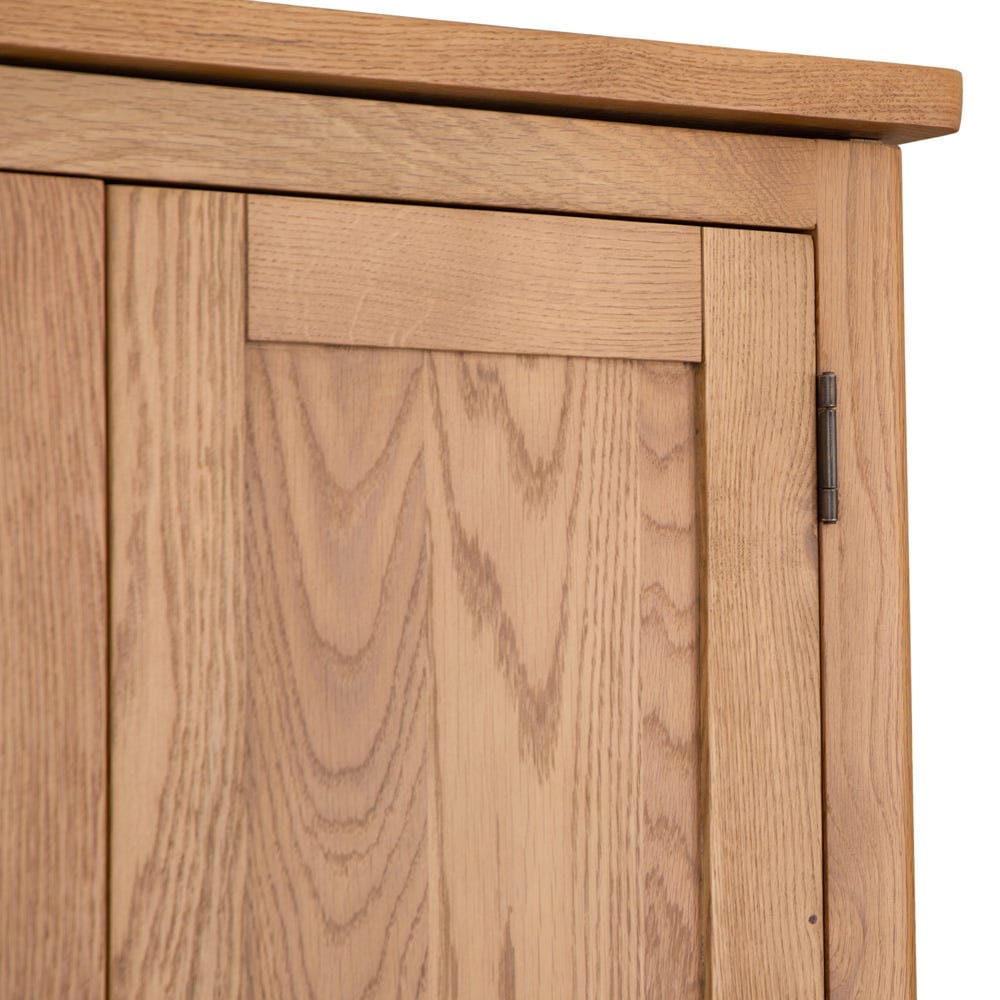 Rutland Oak Double Wardrobe - The Furniture Warehouse