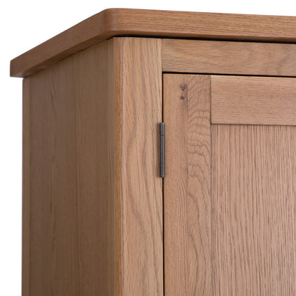 Rutland Oak Double Wardrobe - The Furniture Warehouse