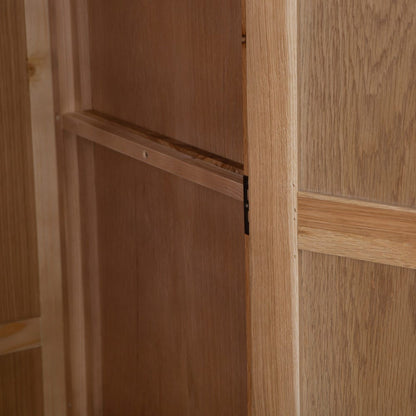 Rutland Oak Double Wardrobe - The Furniture Warehouse