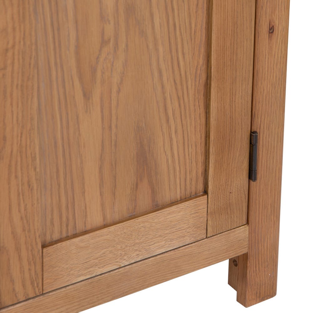 Rutland Oak Double Wardrobe - The Furniture Warehouse