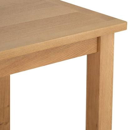Rutland Oak Square Fixed Top Dining Table - The Furniture Warehouse