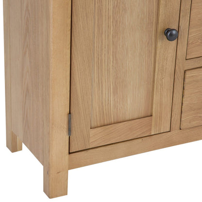 Rutland Oak 2 Door 3 Drawer Large Sideboard