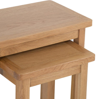 Rutland Oak Nest of 2 Tables