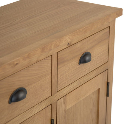 Rutland Oak 3 Door 3 Drawer Large Sideboard