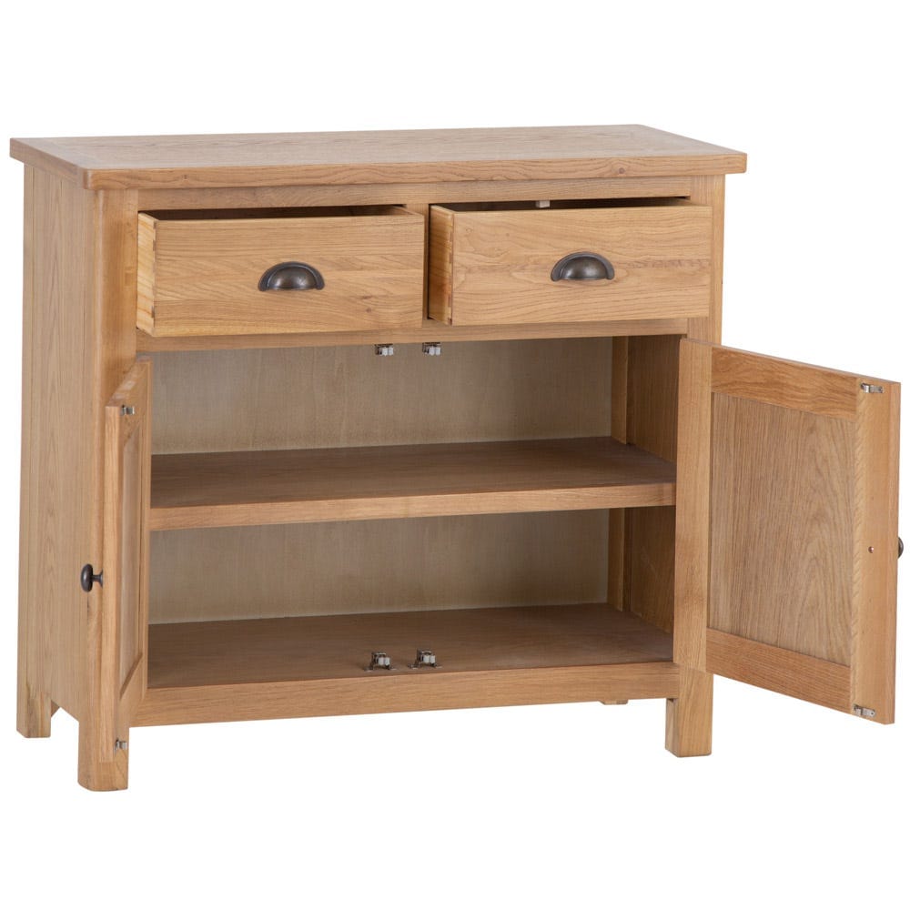 Rutland Oak 2 Door Small Sideboard