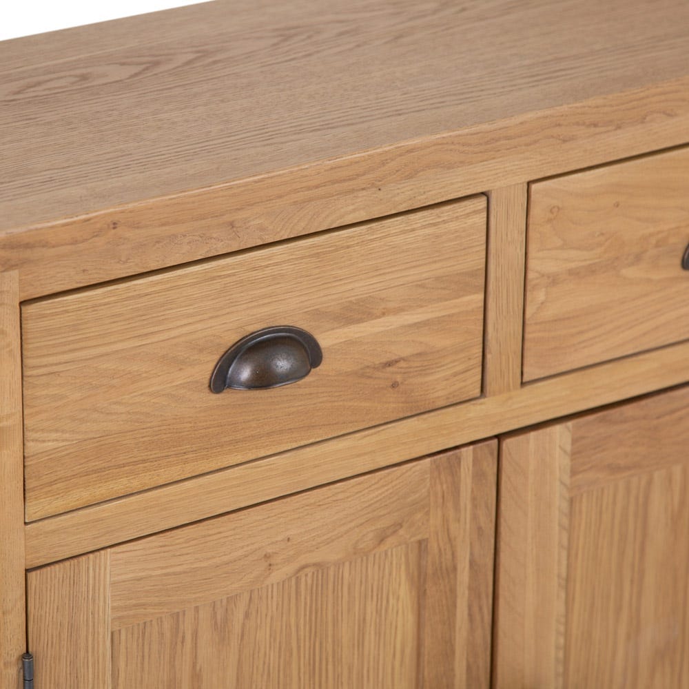 Rutland Oak 2 Door Small Sideboard