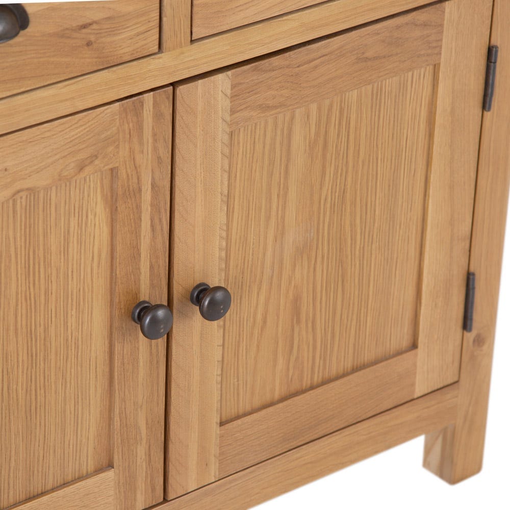 Rutland Oak 2 Door Small Sideboard