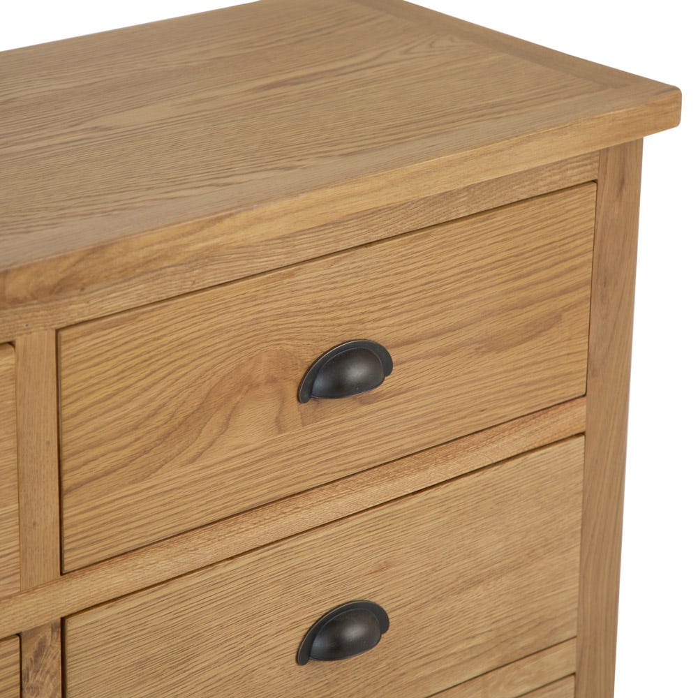 Rutland Oak Chest of 6 Drawers