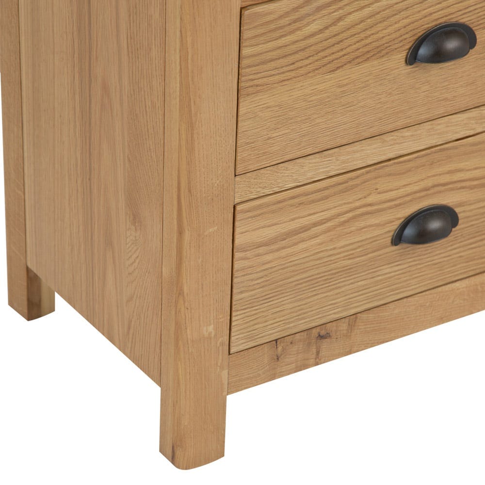 Rutland Oak Chest of 6 Drawers