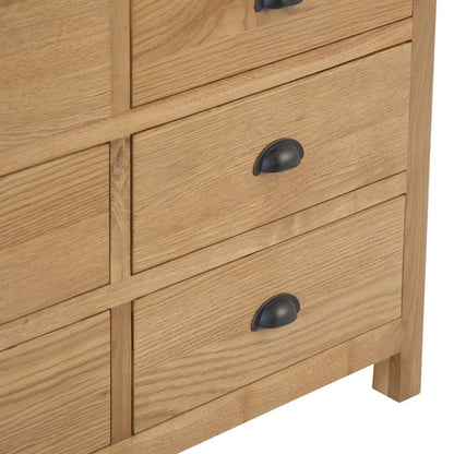 Rutland Oak Chest of 6 Drawers