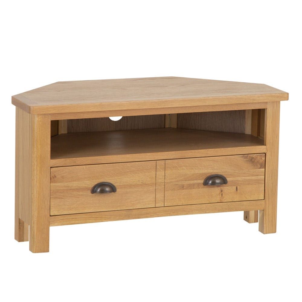 Rutland Oak Corner TV Unit