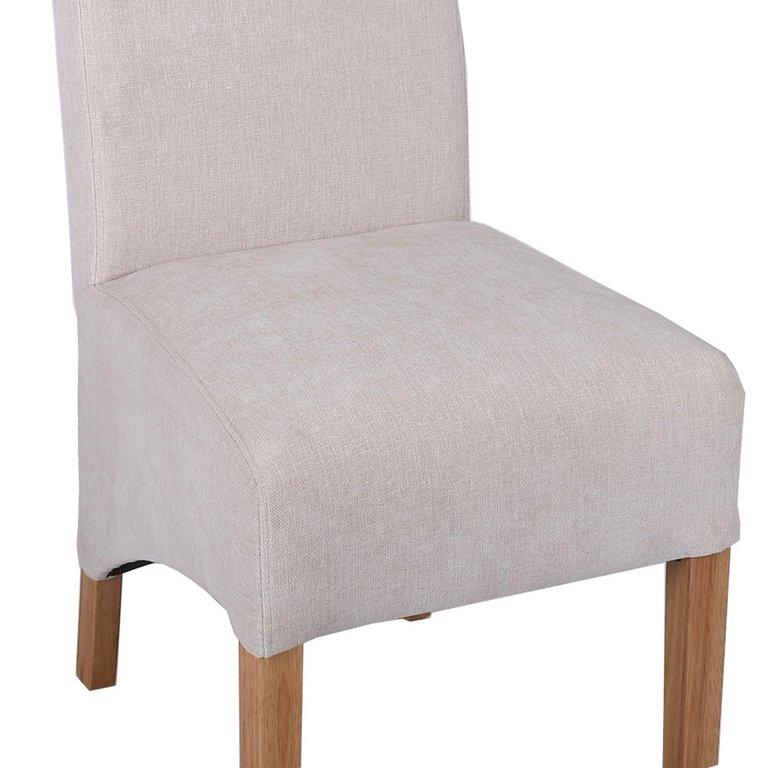 Scroll Back Dining Chair - Natural - The Furniture Warehouse
