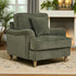 Stowe Forest Green Armchair - The Furniture Warehouse