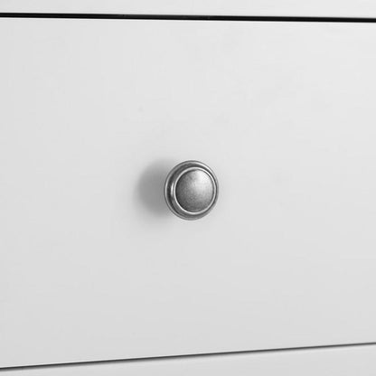Florence White Painted 5 Drawer Tallboy