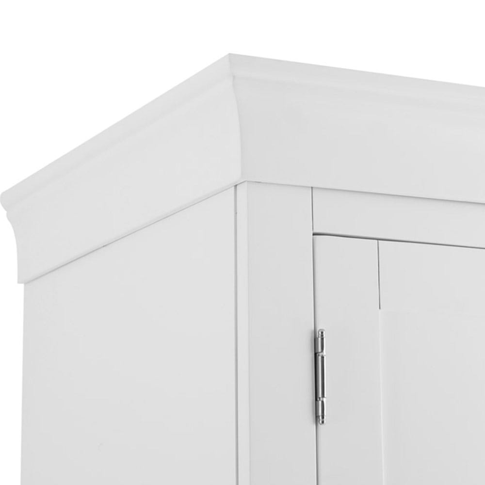 Florence White Painted 2 Door Wardrobe with Drawers