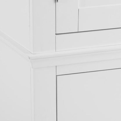 Florence White Painted 2 Door Wardrobe with Drawers