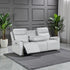 Turin Dove Grey Power 3 Seater Sofa with Console - The Furniture Warehouse